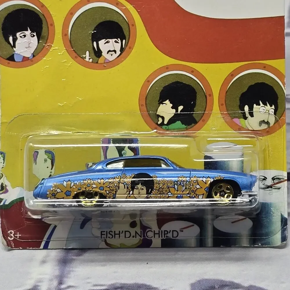 Hot Wheels The Beatles Yellow Submarine 50th Anniversary 3/6 Fish’d N Chip’d Car